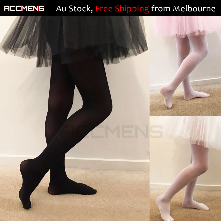 Kids Girls Footed Tight Solid Semi Opaque Pantyhose Stocking for Dancing Costume A00025001